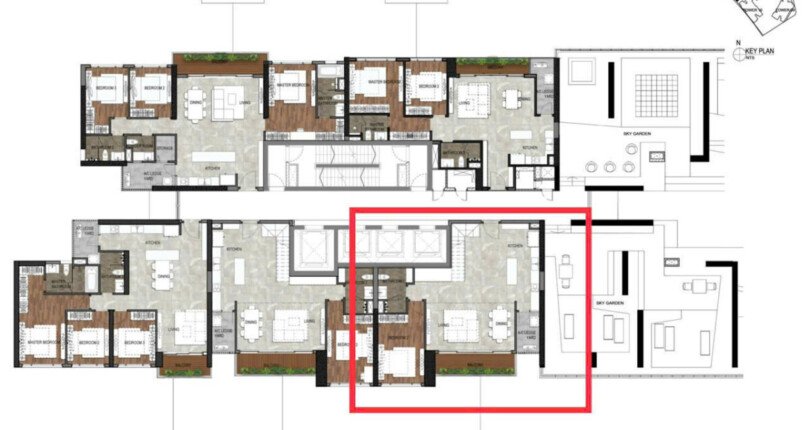 mat bang vi tri can ho ban 2 810x430 - Giá mua bán căn hộ Duplex 3 phòng ngủ chung cư The Infiniti Quận 7 T1/2025