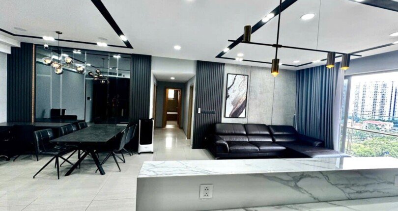 phong khach can ho ban 24 810x430 - Giá mua bán căn hộ 3 phòng ngủ block C chung cư Riverpark Premier Quận 7 T1/2025