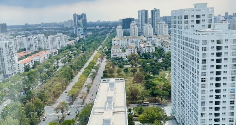 view phong ngu master 810x430 - Giá mua bán căn hộ 3 phòng ngủ block A chung cư Happy Valley Quận 7 T1/2025