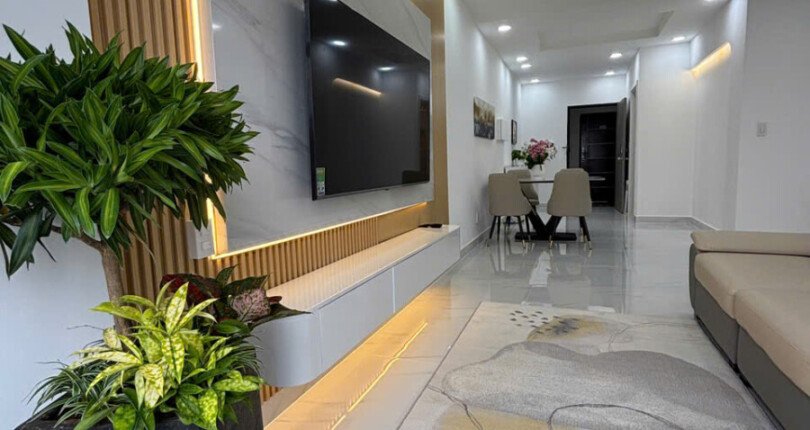 ban can ho skt garden 3 1 810x430 - Bán căn hộ Sky Garden 3. Căn góc 85m2 Nhà đẹp- Nội thất mới như hình- View trực diện sông- 3 Phòng-2wc- Giá 5.890 Tỷ