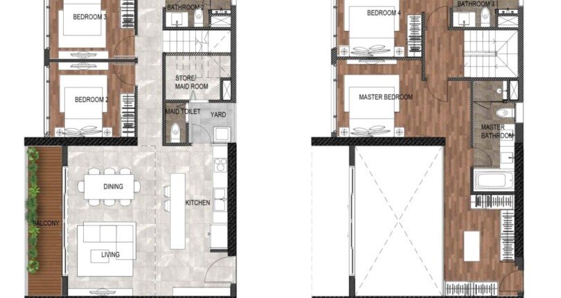 layout mat bang can ho ban 810x430 - Giá mua bán căn hộ Duplex 4pn vị trí số 06 tháp T9 chung cư The Infiniti Quận 7 T2/2025