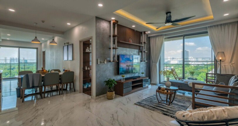 phong khach can ho cho thue 8 810x430 - Giá cho thuê căn hộ 4 phòng ngủ chung cư Midtown m5 Quận 7 T2/2025