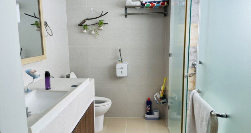 toilet hoan thien thiet bi 810x430 - Giá mua bán căn hộ 3pn Block A chung cư Happy Valley Quận 7 T2/2025