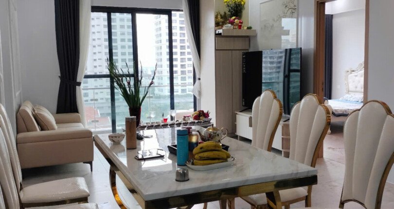 can canh phong an va phong khach can ho cho thue 810x430 - Giá cho thuê căn hộ 3 phòng ngủ block A chung cư The Antonia Quận 7 T4/2025