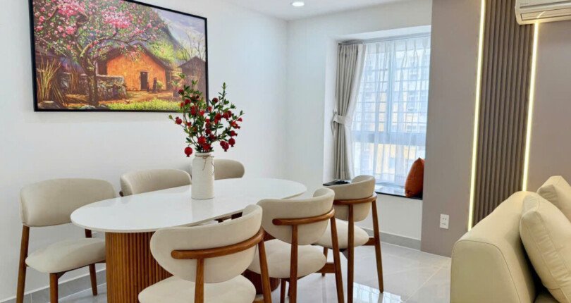 cho thue can ho sky garden 1 8 810x430 - Cho thuê căn hộ Duplex Sky Garden 1. DT 100m2- Nhà đẹp- 3 Phòng ngủ- Đầy đủ nội thất- Giá thuê 1.500 USD/Tháng