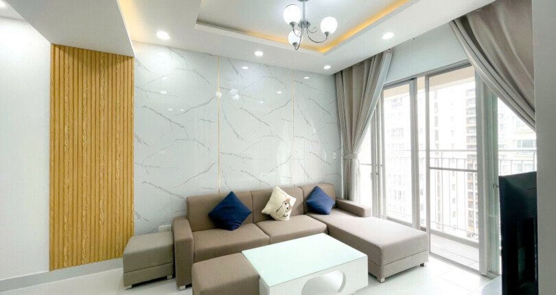 hinh anh phong khach can ho cho thue 5 810x430 - Cho thuê căn hộ chung cư Scenic Valley 1, 80m2, giá 19tr/tháng, nhà đẹp, đầy đủ nội thất.