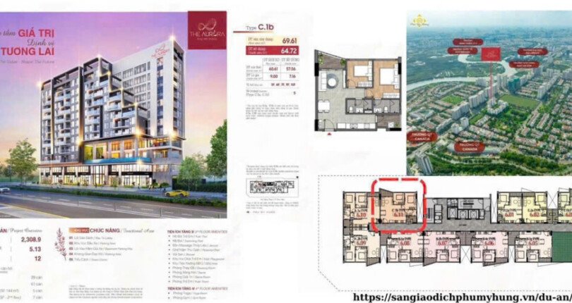 mat bang vi tri can ho ban 810x430 - Giá mua bán căn hộ 2pn chung cư The Aurora Phú Mỹ Hưng Quận 7 T3/2025