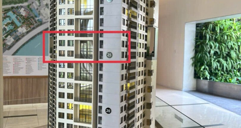 vi tri can ho so 6 thap t9 chung cu the infiniti quan 7 810x430 - Bán gấp căn hộ Duplex 4pn diện tích hiếm có 177m2 chung cư Infiniti Quận 7
