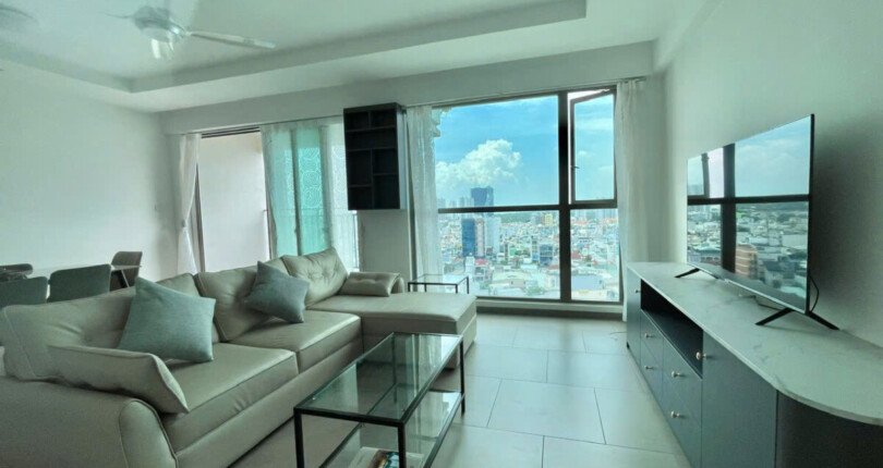 hinh anh phong khach can ho can ban 2 810x430 - Bán căn hộ The View Rivierapoint, 121m2, giá 8.5 tỷ, 03pn, nhà mới, xem nhà dễ.