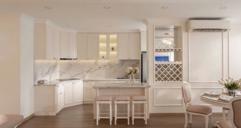 khu vuc bep va phong an sang trong 810x430 - Giá mua bán căn hộ 3pn block C chung cư Riverpark Residence T5/2025