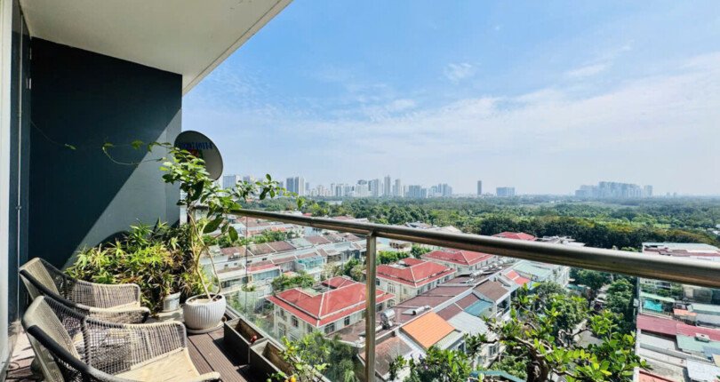 view can ho 810x430 - Giá mua bán căn hộ 3pn block 3A chung cư Garden Court 2 Quận 7 T4/2025