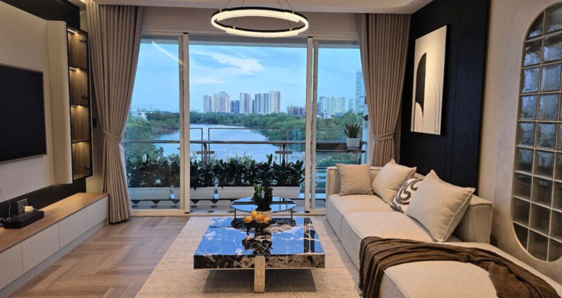 z6552108314135 b36e7fb3e7bf727aa77747ae09b82284 810x430 - Bán căn hộ Riverpark Residence 123m 3 phòng Căn góc lầu trung, View sông