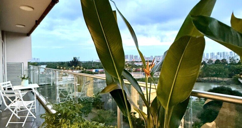 ban cong can ho ban truc dien song 810x430 - Bán gấp căn hộ 3pn Tháp B chung cư Scenic Valley 1, 133m2, view sông, giá 12,8 tỷ