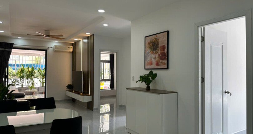 cho thue can ho san vuon sky garden 2 13 810x430 - Cho thuê căn hộ sân vườn Sky Garden 2. Tổng diện tích 115m2 Nhà đẹp- 3 Phòng-2wc- có sân rộng- Giá 35 Triệu/Tháng
