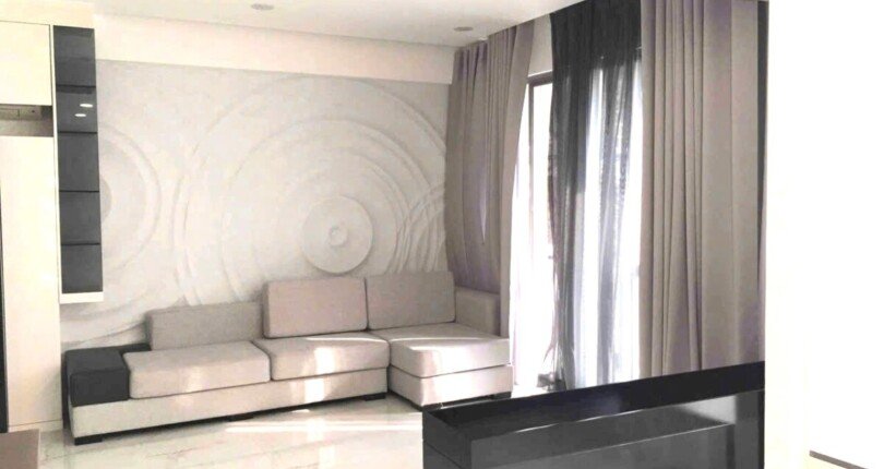 khong gian phong khach can ho ban 4 810x430 - Bán gấp căn hộ 3pn view biệt thự block A chung cư Hưng Phúc Happy Residence giá 8 tỷ