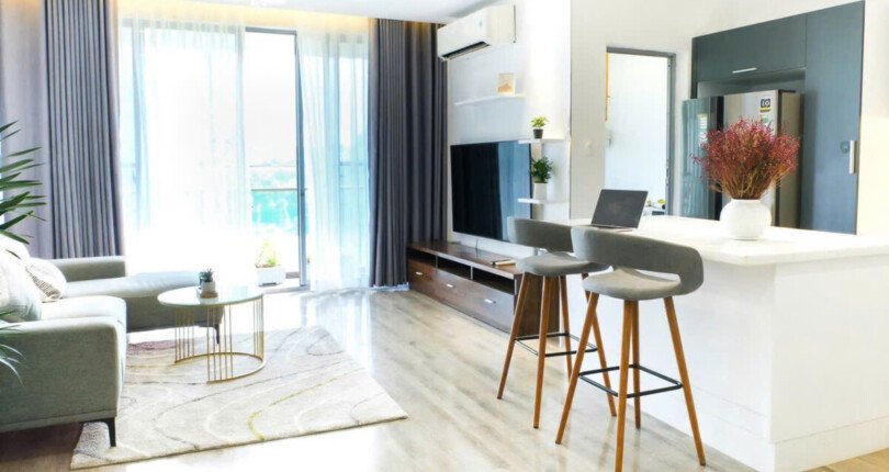 phong khach can ho ban 15 810x430 - Giá mua bán căn hộ 3pn block A chung cư Green Valley Quận 7 T5/2025