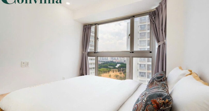 phong ngu can ho ban 2 1 810x430 - Cho thuê căn hộ chung cư Scenic Valley 1, 70m2, 02pn, giá 17tr/tháng, nhà đẹp, view hồ bơi.