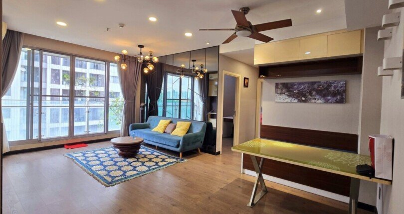 cho thue can ho green valley 11 810x430 - Cần cho thuê căn hộ Green Valley. DT 88m2 Nhà đầy đủ nội thất- 2 phòng-2wc view sân golf- Giá 20 Triệu/tháng