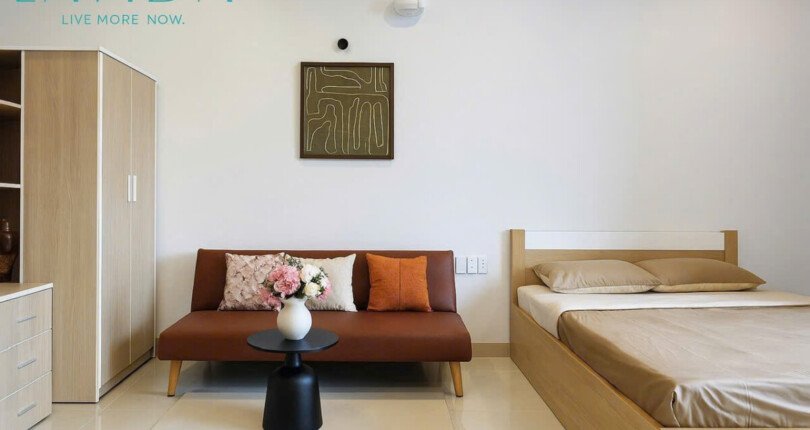 cho thue can ho lavida plus 1 810x430 - Cho thuê nhanh căn Studio ở chung cư Lavida Plus. DT 37m2 Nhà đẹp- đủ nội thất- lầu cao- Giá thuê 10 Triệu/Tháng