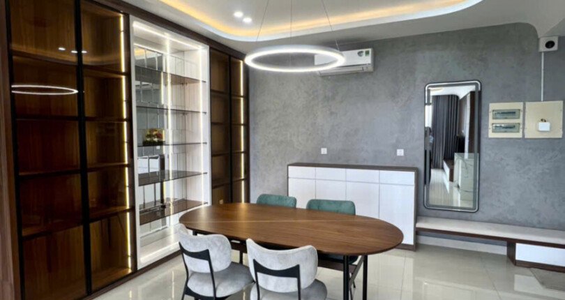 cho thue can ho ruverpark premier 11 810x430 - Cần cho thuê nhanh căn hộ Riverpark Premier. DT 136m2 Nhà đẹp- Nội thất cao cấp- View sông- Giá thuê 2.300 USD/Tháng