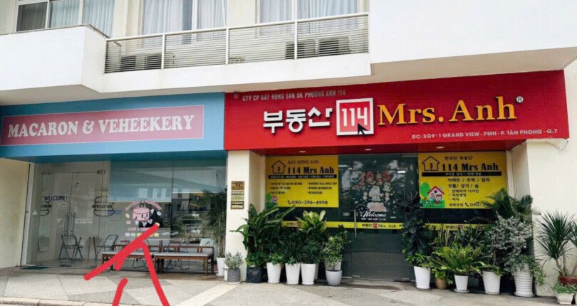cho thue shop house grand view 2 810x430 - Cho thuê nhanh Shop House Grand View- DT 45m2 có wc trong- Mặt tiền đẹp, thuận lợi kinh doanh. Giá 1.300 USD/Tháng