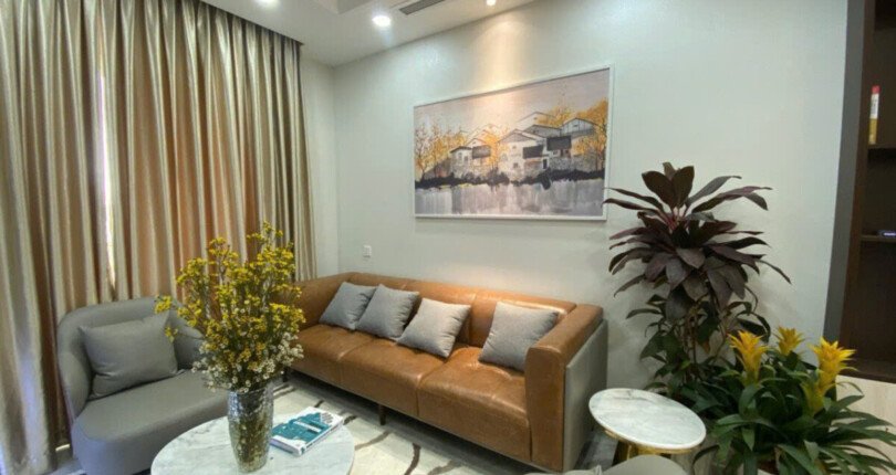 phong khach can ho ban 22 810x430 - Giá mua bán căn hộ 3pn lầu 12a chung cư The Peak m8a Quận 7 T6/2025