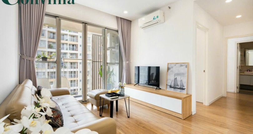 phong khach can ho can cho thue 810x430 - Cho thuê căn hộ chung cư Scenic Valley 1, 70m2, 02pn, giá 17tr/tháng, nhà đẹp, view hồ bơi.