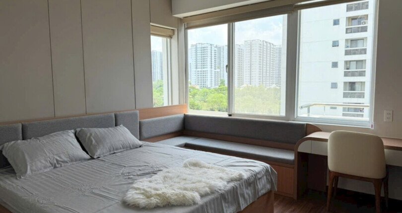 phong ngu can ho ban 26 810x430 - Giá mua bán căn hộ 3pn tháp B chung cư Mỹ Đức phường Tân Hưng T7/2025