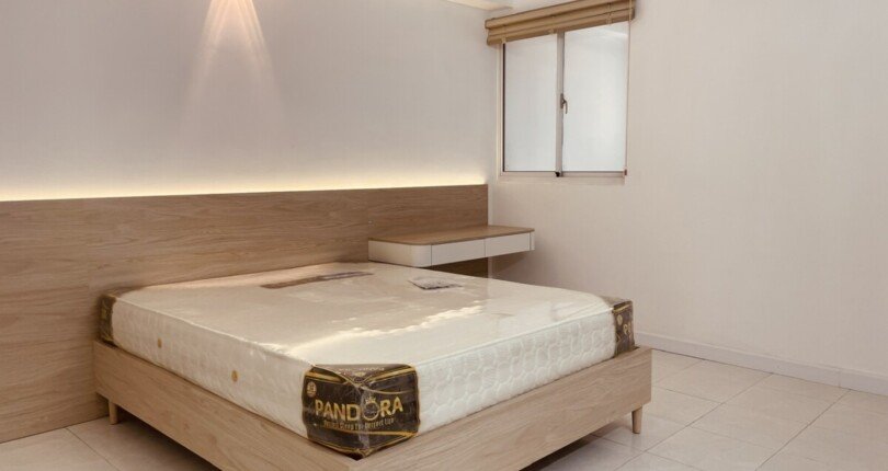phong ngu can ho cho thue 810x430 - Cho thuê nhanh căn hộ chung cư Central Garden , 04pn, giá 20tr/tháng, nội thất mới hoàn toàn.