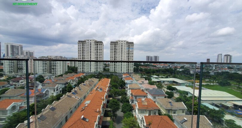 view ban cong can ho 810x430 - Giá cho thuê căn hộ 2pn tháp B chung cư The Antonia phường Tân Mỹ T7/2025