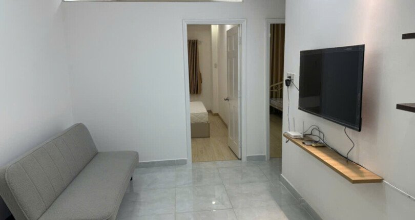 cho thue can ho hung vuong 2 1 810x430 - Cho thuê căn hộ Hưng Vượng 2. DT 60m2 Lầu trung- 2 Phòng ngủ-1 toilet. Nội thất như hình- Giá 11 Triệu/Tháng