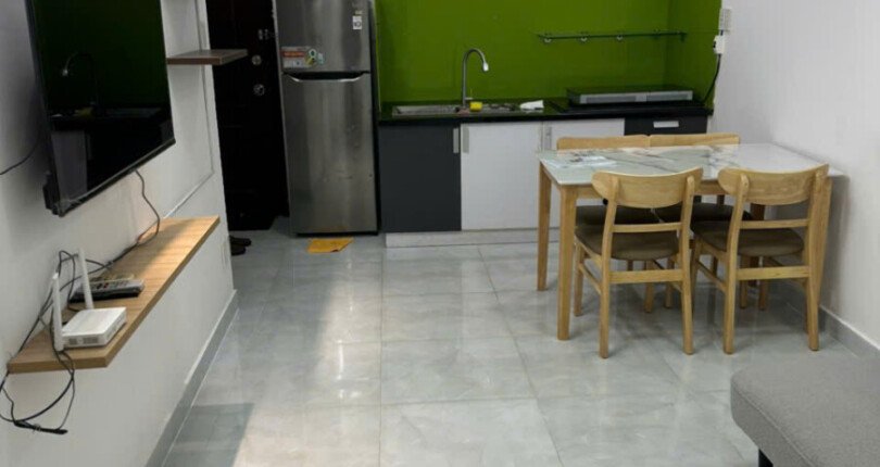 cho thue can ho hung vuong 2 4 810x430 - Cho thuê căn hộ Hưng Vượng 2. DT 60m2 Lầu trung- 2 Phòng ngủ-1 toilet. Nội thất như hình- Giá 11 Triệu/Tháng