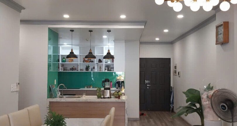 khong gian phong an 1 810x430 - Giá mua bán căn hộ 3pn Tháp C chung cư Riverside Residence T7/2025