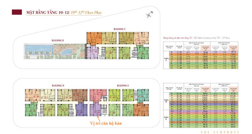 mat bang vi tri can ho ban 3 810x430 - Giá mua bán căn hộ 2pn Tháp E chung cư Midtown Phú Mỹ Hưng T8/2025