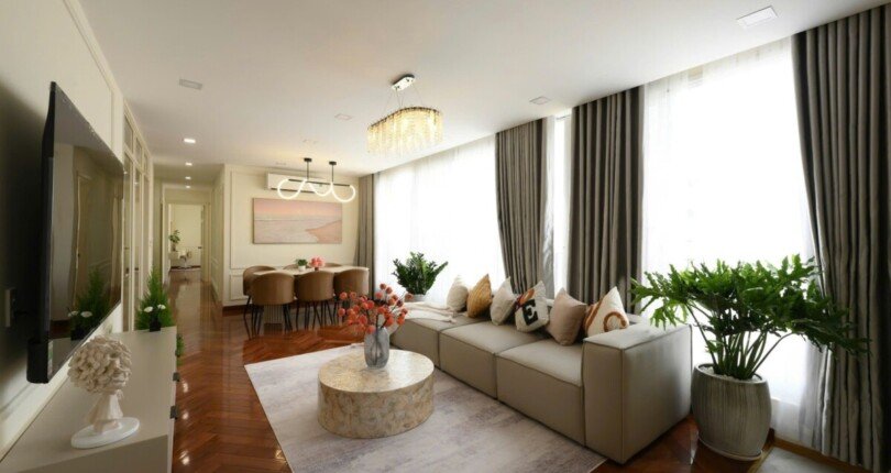 phong khach can ho ban 47 810x430 - Giá mua bán căn hộ 3pn tháp K chung cư Star Hill T7/2025