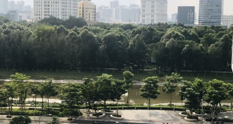 phong khach can ho truc dien song va cong vien 810x430 - Bán gấp căn hộ 2pn Tháp C view sông chung cư Midtown M7 giá 7,7 tỷ bao thuế phí