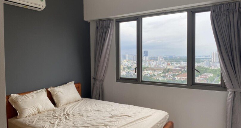 phong ngu can ho cho thue 7 810x430 - Cho thuê căn hộ chung cư Hưng Phúc 1, 02pn, lầu cao , giá 18tr/tháng, đầy đủ nội thất.