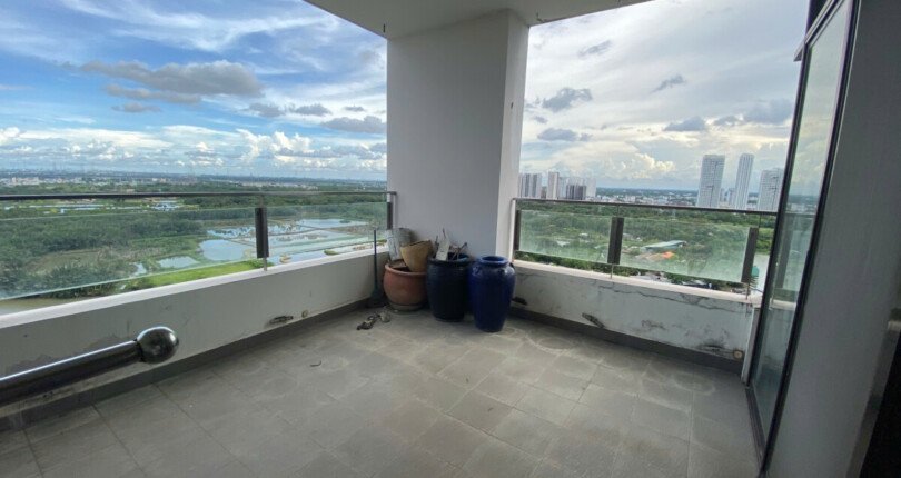 san vuon can ho truc dien song 810x430 - Bán gấp Penthouse The Panorama Phú Mỹ Hưng, view sông, diện tích 312m2, giá 37,5 tỷ