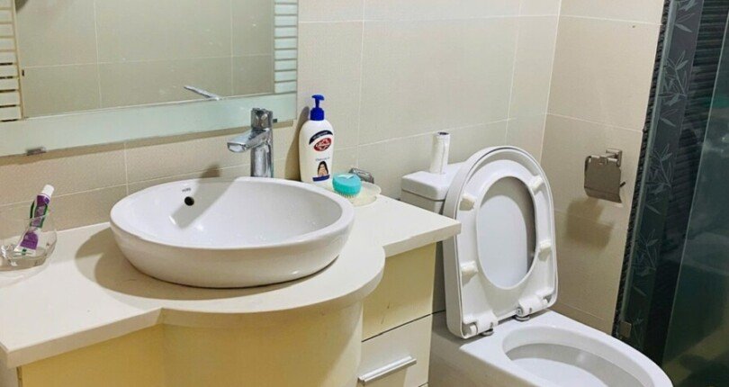 tollet can ho can cho thue 810x430 - Cho thuê căn hộ 03pn, chung cư Green Valley, 03pn, giá 35tr/tháng, đầy đủ nội thất