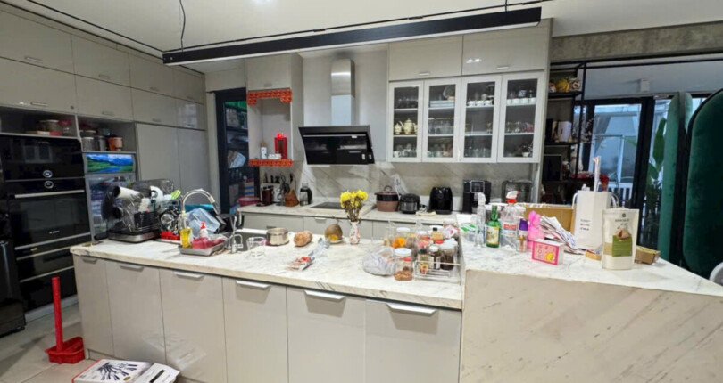 khong gian bep rong rai moi dep 810x430 - Giá mua bán nhà Biệt thự mặt đường Đặng Đức Thuật kdc Mỹ Kim 2 phường Tân Hưng T8/2025