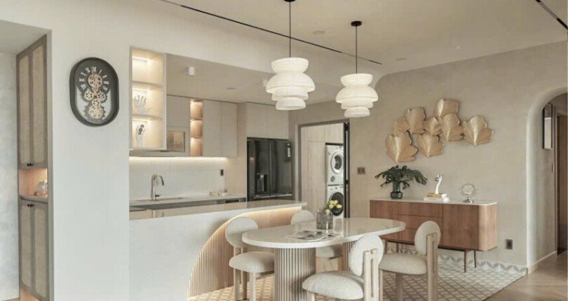 khong gian phong an va bep 810x430 - Giá mua bán căn hộ 3pn chung cư Garden Plaza 1 phường Tân Hưng T8/2025
