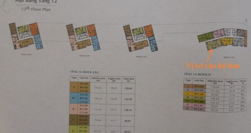 mat bang vi tri can ho ban 5 810x430 - Hàng hiếm bán căn hộ số 05 tòa nhà D chung cư Green Valley phường Tân Mỹ