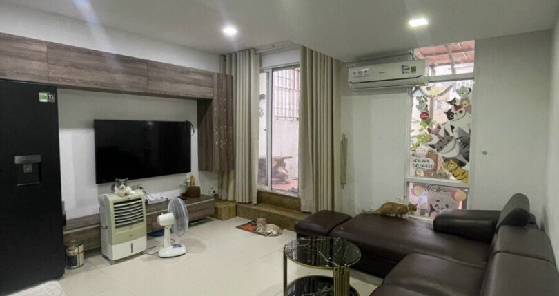 phong khach can ho ban 810x430 - Giá mua bán Penthouse 6 phòng ngủ chung cư Sky Garden 3 phường Tân Hưng T8/2025