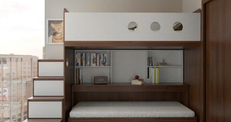 phong ngu nho can ho ban 1 810x430 - Bán căn hộ chung cư Scenic Valley 1, 02pn, nội thất đẹp , giá 6.4 tỷ, xem nhà dễ.