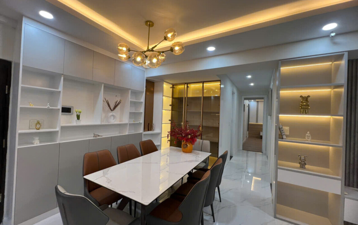 cho thue can ho green valley 2 1170x738 - Cho thuê căn hộ Green Valley. DT 120m2 Nhà đẹp- Nội thất cao cấp- 3 Phòng ngủ-2wc- lầu cao- Giá thuê 1.600 USD/Tháng