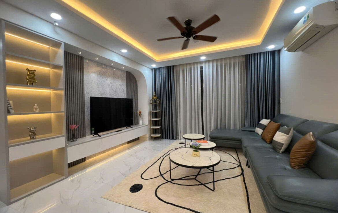 cho thue can ho green valley 7 1170x738 - Cho thuê căn hộ Green Valley. DT 120m2 Nhà đẹp- Nội thất cao cấp- 3 Phòng ngủ-2wc- lầu cao- Giá thuê 1.600 USD/Tháng