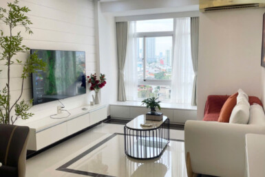 cho thue can ho sky garden 3 4 385x258 - Cho thuê căn hộ Sky Garden 3. Căn góc 74m2 Nhà đẹp- View sông- Bitexco-Landmark 81- 2 phòng-2wc- Giá 19 Triệu/Tháng