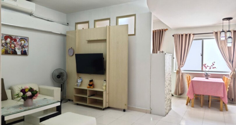 cho thue hung vuong 3 11 810x430 - Cho thuê nhanh căn hộ Hưng Vượng 3. DT 60m2 Thiết kế 1 phòng-1wc- Nội thất như hình- Giá 9 Triệu/Tháng