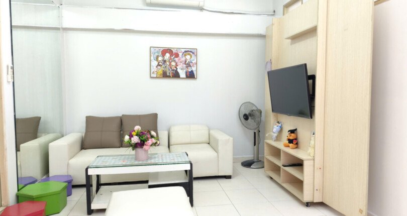 cho thue hung vuong 3 21 810x430 - Cho thuê nhanh căn hộ Hưng Vượng 3. DT 60m2 Thiết kế 1 phòng-1wc- Nội thất như hình- Giá 9 Triệu/Tháng