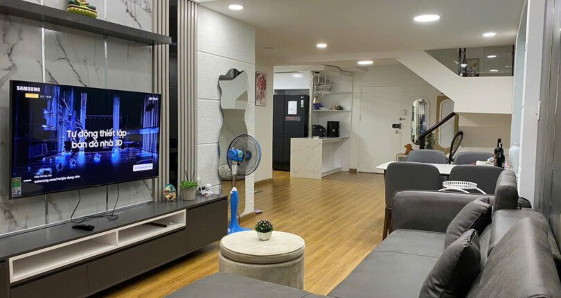 cho thue sky garden 1 5 810x430 - Cho thuê nhanh căn Duplex Sky Garden 1. DT 120m2 Nhà đẹp- Nội thất đầy đủ như hinh2- 3 Phòng-2wc- Giá 27 Triệu/Tháng